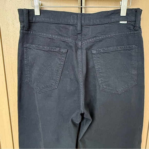 MOTHER black denim high waisted spinner skimp jeans in devil may care sz 29 - Picture 6 of 9